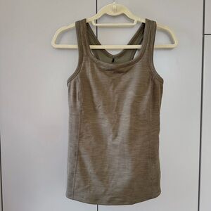 Prana Olive Green Women's Racerback Tank Top